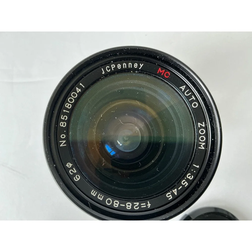 JCPenney Vintage 28-80mm f/3.5-4.5 MC Auto Zoom Lens Minolta MD Mount Macro‎